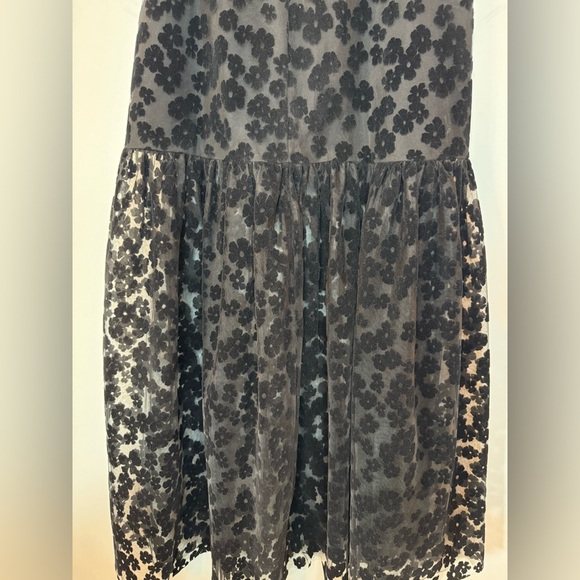 Zara Floral Balloon Skirt – Sheer & Suede Details, Size M - Picture 15 of 16